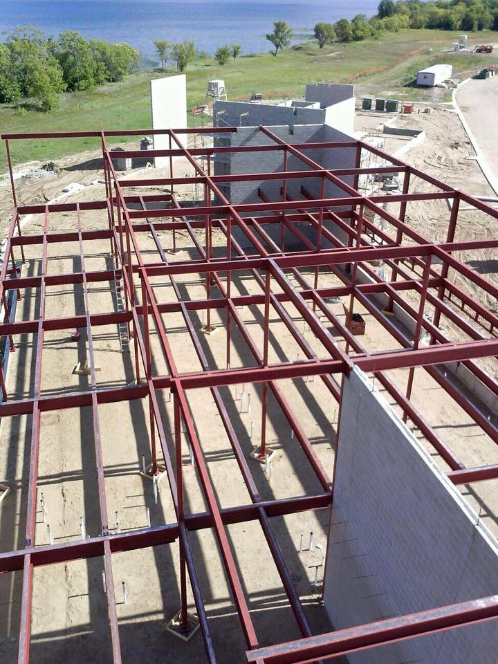 Red Lake Tribal College Steel Construction